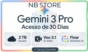 Gemini3 Pro + Veo 3.1 & Flow [30DIASl] |2TB + Acesso Privado - Assinaturas e Premium