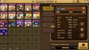 Conta Summoners war Maximilian dark weapon master