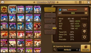 Conta Summoners war Maximilian dark weapon master