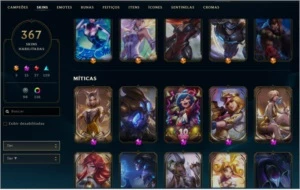 Conta SKIN MISTICAS - League of Legends LOL