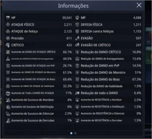 Conta MIR4 LV 55 - 59K de PODER - SA32