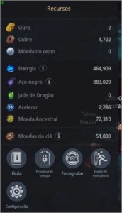Conta MIR4 LV 55 - 59K de PODER - SA32
