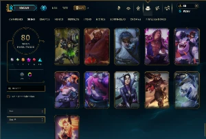 Bronze 1 com 120 Champs e 80 Skins ( MID / JG / TOP ) - League of Legends LOL