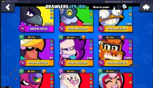 Conta Brawl Stars  Full Acesso | 33K De Troféus & 79 Brawler