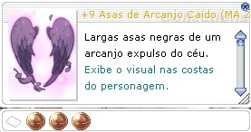 Asas de Arcanjo Caído +9 MA 2 TRI - Ragnarok Online