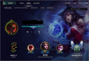 Conta Diamante V - League of Legends LOL