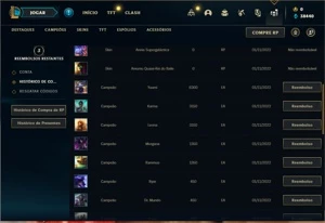 Conta ouro 4 com 23 Champs e 6 Skins - League of Legends LOL