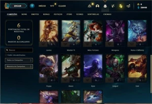 Conta ouro 4 com 23 Champs e 6 Skins - League of Legends LOL