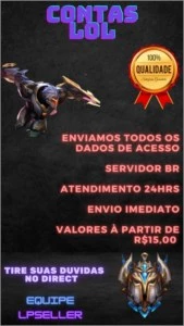 CONTA BARATA MMR ALTO SMURF/PRINCIPAL - League of Legends LOL