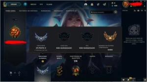 Conta para main Sup - League of Legends LOL