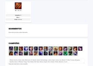 Conta para main Sup - League of Legends LOL