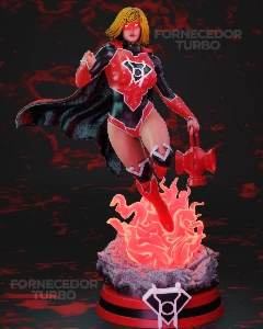 Kara Zor-El - Red Lantern - Stl 3D