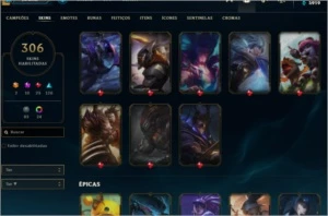 Conta lol 306, VARIAS PRETIGIOS/HEXTEC - League of Legends