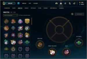 Conta com Jarvan e Janna Vitoriosos + Rammus e Kayle Juiza - League of Legends LOL
