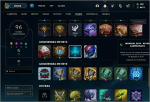 Conta com Jarvan e Janna Vitoriosos + Rammus e Kayle Juiza - League of Legends LOL