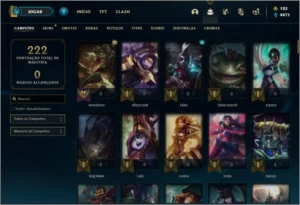 Conta com Jarvan e Janna Vitoriosos + Rammus e Kayle Juiza - League of Legends LOL