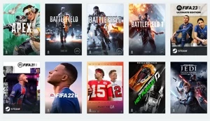 Conta Steam + Origin: Fifa 23, Gta, Madden, Battlefield e ++