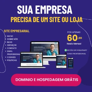 Site Profissional 60,00 Reais Mensal - Serviços Digitais