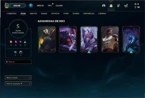 Conta Platina 3 com 5 Skins e 32 Champs - League of Legends LOL