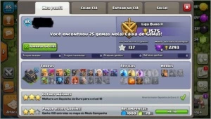 vendo conta de clash of clans