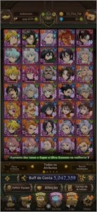 Conta Nanatsu Grand Cross - Outros