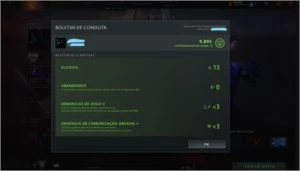 CONTA DOTA 2 6K MMR, 10K CONDUTA, STEAM DE 2013 TOP