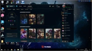 Conta LOLPlatina 2 TODOS os campeões, 79 skins borda diamond - League of Legends