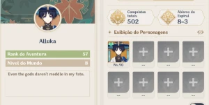 Na Ar 57 13 Cinco Estrelas + Aloy - Genshin Impact