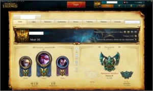 vendo conta platina 4, 127 champions, 63 skin - League of Legends LOL