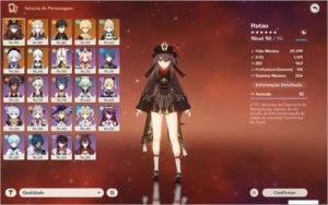 AYAKA, HU TAO, ZONG, ALBEDO, QIQI E JEAN. - Genshin Impact