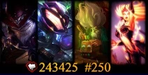 Conta de lol 250+ skins, mais de 243k de RP investidos. - League of Legends