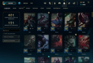 conta diamante lol 100 skins. - League of Legends