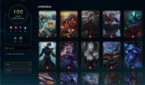 conta diamante lol 100 skins. - League of Legends