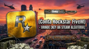 Conta Rockstar Fivem + Brinde  [Key Da Steam Aleatória] - GTA