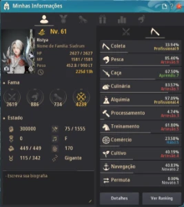 Conta Black Desert (Bdo Sa) Witch Lvl 61