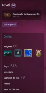 Conta Steam - 8 Anos de conta - 318 Jogos