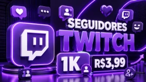 Seguidores Twitch [Entrega Rápida|Menor preço!] - Redes Sociais
