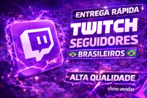 1K Seguidores Twitch R$3,89 ★[SUPER RÁPIDO|SEM QUEDA]★