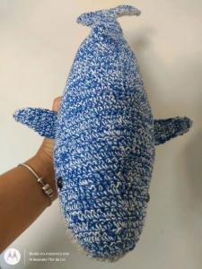 Amigurumi Baleia Azul em Crochê - Artesanato e Personalizados