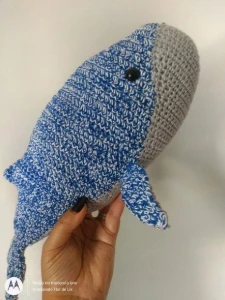 Amigurumi Baleia Azul em Crochê - Artesanato e Personalizados