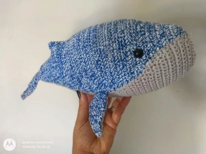 Amigurumi Baleia Azul em Crochê - Artesanato e Personalizados