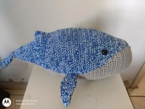 Amigurumi Baleia Azul em Crochê - Artesanato e Personalizados