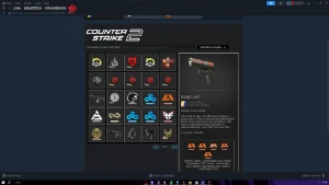 CONTA STEAM COM CS 2!! | SKINS | MODO ESPECIAL | MEDALHAS  - Counter Strike