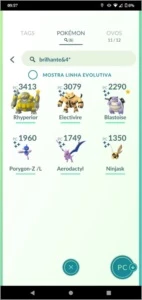 Conta Pokémon Go level 43