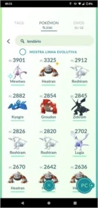 Conta Pokémon Go level 43