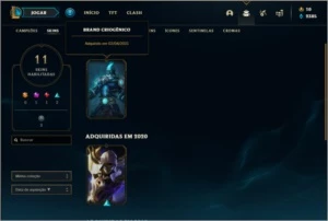 Conta diamante 1 mais barata do site com 33 champs e 11 skin - League of Legends LOL