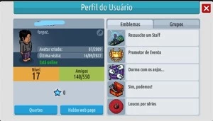 Conta Habbo 2009