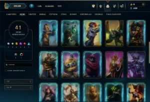 Unranked com 30 Champs e 41 Skins - League of Legends LOL