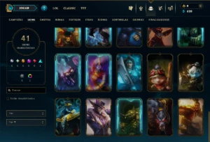 Unranked com 30 Champs e 41 Skins - League of Legends LOL