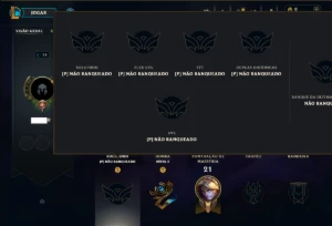Unranked com 30 Champs e 41 Skins - League of Legends LOL